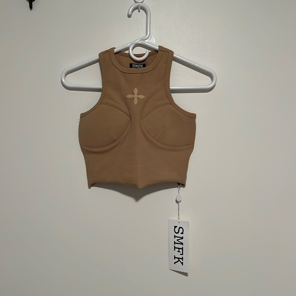 SMFK smoky brown crop top - Picture 1 of 3
